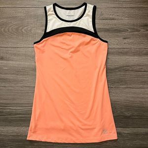 FILA Orange White Black Trim Sleeveless Tennis Dress Girls Size M 8-10 EUC Tank